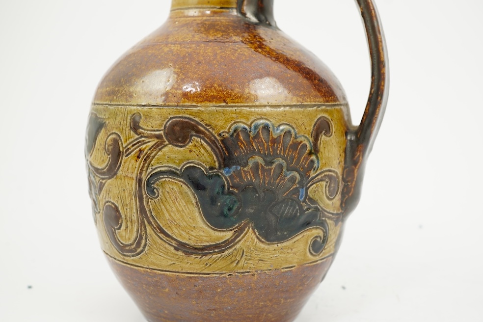 Robert Wallace Martin for Martin Brothers: A salt-glazed stoneware jug